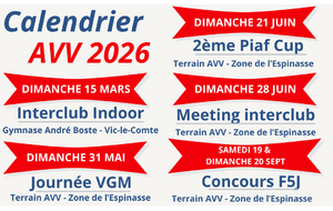Prévisions manifestations 2026