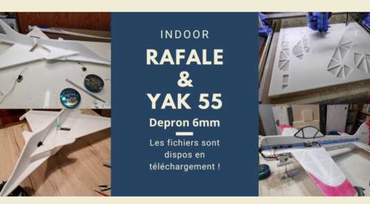 Yak 55 et Rafale indoor